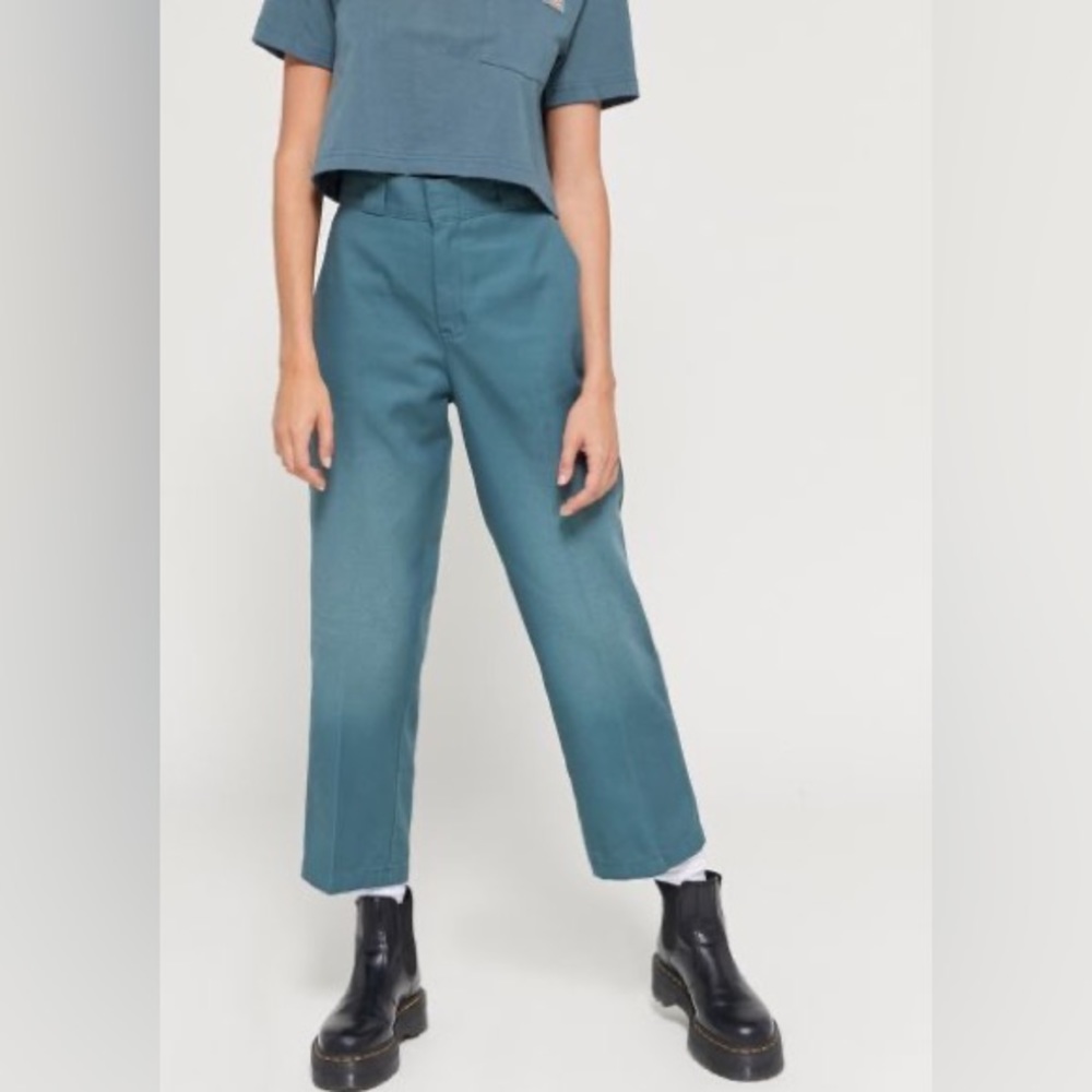 Green Dickies Urban Outfitters Exclusive High Waisted Ankle Pants size 12